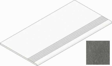 Ступени K-2203/MR/st01 Skala Dark Grey 294х1200x10 Kerranova