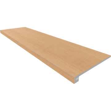 Ступени Комплект CW04 Classic Wood Медовый дуб (Ступень 33x120x9 Неполированный прямоугольный бортик без насечек + Подступенок 14,5x120х9) Estima