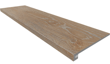 Ступени Комплект KW01 Kraft Wood Rusty Beige (Ступень 33x120 структурированный прямоугольный бортик без насечек + Подступенок 14,5x120) Estima