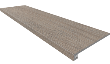 Ступени Комплект KW02 Kraft Wood Light Grey (Ступень 33x120 структурированный прямоугольный бортик без насечек + Подступенок 14,5x120) Estima