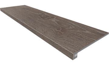 Ступени Комплект KW03 Kraft Wood Wenge (Ступень 33x120 структурированный прямоугольный бортик без насечек + Подступенок 14,5x120) Estima