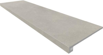 Ступени Комплект MM02 Magmas Grey (Ступень 33x120 неполированный прямоугольный бортик без насечек + Подступенок 14,5x120) Ametis by Estima