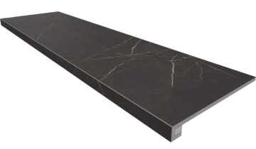 Ступени Комплект NL04 Nolana Black (Ступень 33x120 неполированный прямоугольный бортик без насечек + Подступенок 14,5x120) Estima