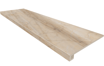 Ступени Комплект Ступень BR02 Bernini Beige 33x120 неполированная с бортиком + Подступенок 14,5x120 Estima