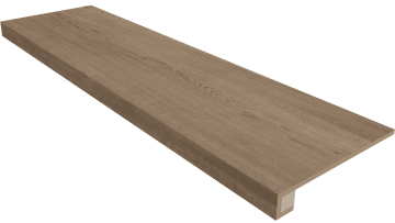Ступени Комплект Ступень CW03 Classic Wood 33x120 неполированная с бортиком + Подступенок 14.5x120 Estima