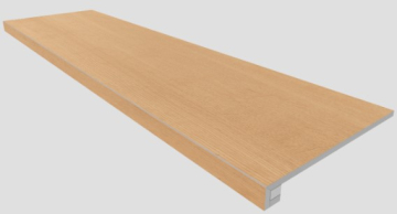 Ступени Комплект Ступень CW04 Classic Wood 33x120 неполированная с бортиком + Подступенок 14.5x120 Estima