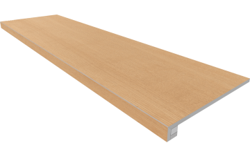 Ступени Комплект Ступень CW04 Classic Wood 33x120 неполированная с бортиком + Подступенок 14.5x120 Estima