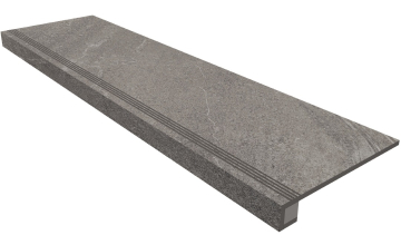 Ступени Комплект Ступень GB02 Gabbro 33x120 неполированная с бортиком + Подступенок 14.5x120 Estima