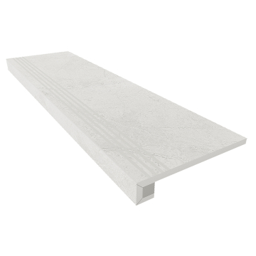 Ступени Комплект Ступень MA01 Marmulla 33x120 прямоугольная с бортиком+Подступенок 14.5x120 Ametis by Estima