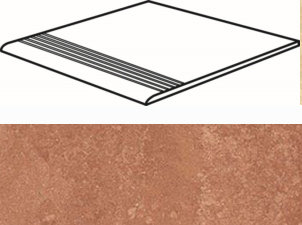 Ступени Marte Levigato Rosso Soraya Gradino 30x30 Casalgrande Padana