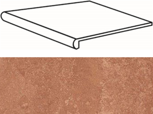 Ступени Marte Levigato Rosso Soraya Scalino 30x33 Casalgrande Padana