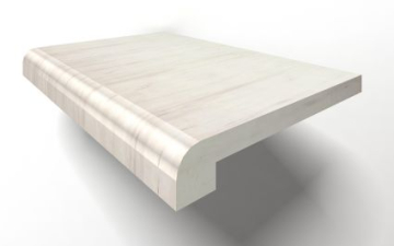 Ступени MB006-AEBS	Diana White Solid Mb006 100x30 Marmocer