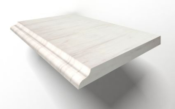 Ступени MB007-AEBS	Diana White Solid Mb007 100x30 Marmocer