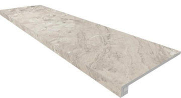 Ступени OM01 Oceanmist неполированный 33x120+ Подступенок (14.5x120)) Ametis by Estima