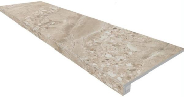 Ступени OM02 Oceanmist неполированный 33x120+ Подступенок (14.5x120)) Ametis by Estima