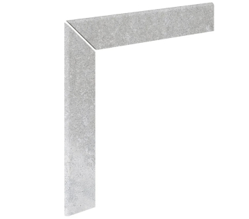 Ступени Плинтус для кантиковой cтупени Urban 371 Silver R9 596х596х11 Kerastep