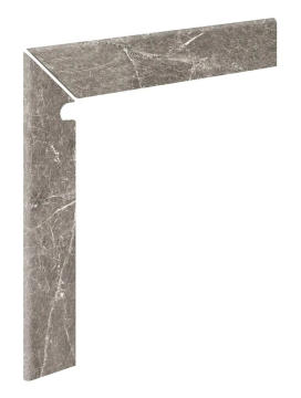 Ступени Плинтус для ступени ML левый Marble 421 Moca R9 596х596х11 Kerastep