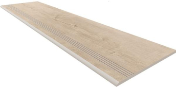 Ступени SF02 Ступень Soft Wood Creamy неполированный с насечками 30x120 Estima