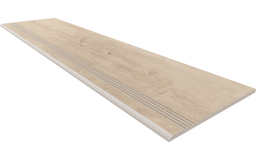 Ступени SF02 Ступень Soft Wood Creamy неполированный с насечками 30x120 Estima