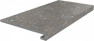 Ступени SG632200R/GCF Ступень клееная Терраццо коричневый 33х60 Kerama Marazzi