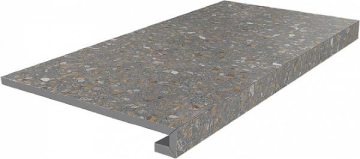 Ступени SG632220R/GCF Ступень клееная Терраццо коричневый 33х60 Kerama Marazzi