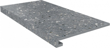 Ступени SG632800R/GCF Ступень клееная Терраццо серый темный 33х60 Kerama Marazzi