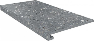 Ступени SG632820R/GCF Ступень клееная Терраццо серый темный 33х60 Kerama Marazzi