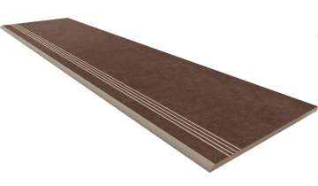 Ступени Ступень CA03 Cave Brown неполированный с насечками 30x120 Estima