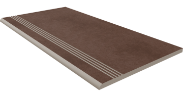 Ступени Ступень CA03 Cave Brown неполированный с насечками 30x60 Estima