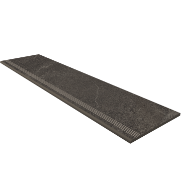 Ступени Ступень GB03 Gabbro Серый Неполированная с насечками 30x120x9 Estima