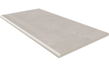 Ступени Ступень GF01 Graffito Light Grey неполированный с насечками 30x60 Estima