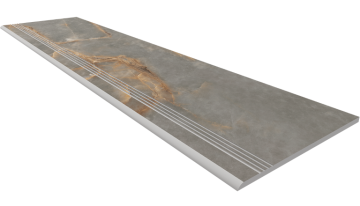 Ступени Ступень IN01 Intense Grey неполированный с насечками 30x120 Ametis by Estima