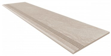 Ступени TN00 Ступень Ivory неполированная с насечками 30x120 Estima