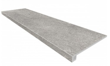 Ступени TN01 Grey Неполированная без насечек 33x120 + Подступенок (14,5x120)) Estima
