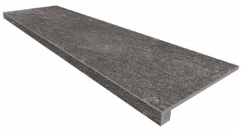 Ступени TN02 Anthracite Неполированная без насечек 33x120 + Подступенок (14,5x120)) Estima