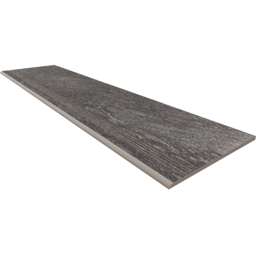 Ступени TN02 Ступень Anthracite неполированная с насечками 30x120 Estima