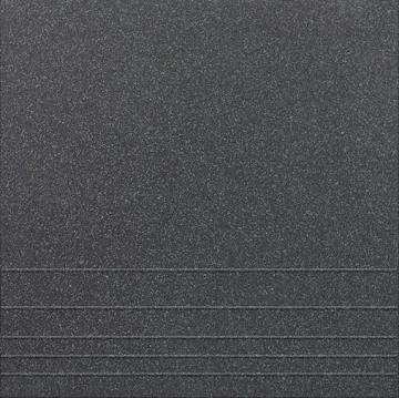 Ступени U111M Ступень Черный соль-перец матовая рельеф 30х30 Уральский Гранит