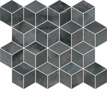T017/14024 Мозаика Джардини серый темный мозаичный 45*37.5 Kerama Marazzi