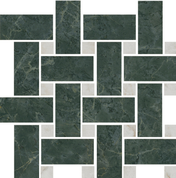 T038/SG6542 Мозаика Серенада мозаичный зеленый лаппатированный 32x32 Kerama Marazzi