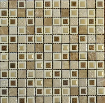 TonoMosaic Мозаика CSR 096 Керамика и камень 30x30 (чип 1.5x1.5+2.3x2.3) TonoMosaic