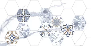 TP3670H1 Плитка Декор Киана Гексагон ректификат 30x60 PrimaVera