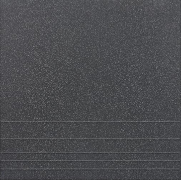 U111M Ступени Ступень Черный соль-перец матовая рельеф 30х30 Уральский Гранит