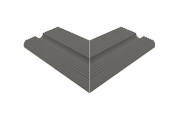 UHA10CE Керамогранит Внешний угол поручня Universal Anthracite 12x24,5 Serapool