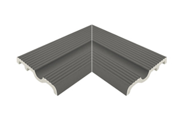 UHA10CI Керамогранит Внутренний угол поручня Universal Anthracite 12x24,5 Serapool