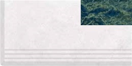VGSCL Ступени Ступень Verde Guatemala Left Antislip 33х66 Serapool