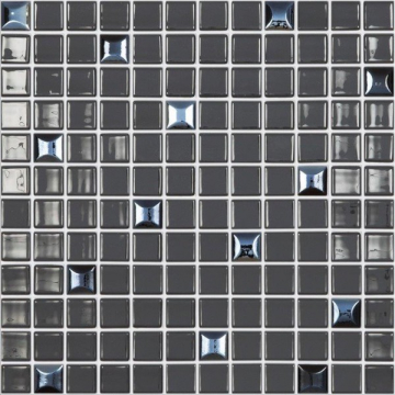Vidrepur Мозаика Edna Mix №828 Черный (на сетке) 31,7x31,7 Vidrepur