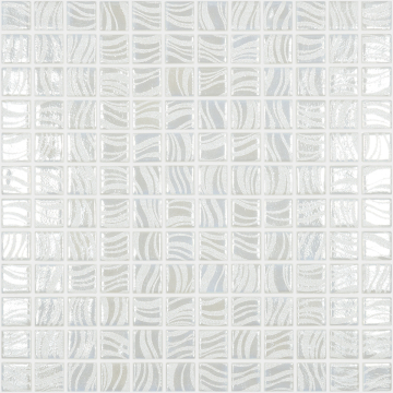Vidrepur Мозаика Glitter White 7802 (на сетке) 25x25 31,7x31,7 Vidrepur
