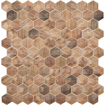 Vidrepur Мозаика Hex Woods № 4700D Vidrepur