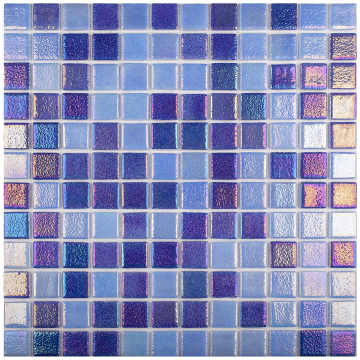 Vidrepur Мозаика Мозаика Shell Mix Deep Blue 552/555 (2.5х2.5) 31,7х31,7 Vidrepur