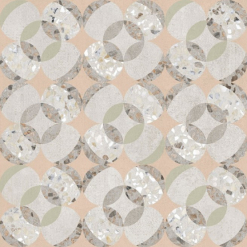 Vitra K949796LPR01VTE0 Керамогранит Beton-Terrazzo Декор Пэчворк 7ЛПР 60x60 Vitra